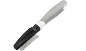 Hunde- und Katzenflohkamm Hund- und Katzennahrungsmittel mit feinen Metallzähnen und ergonomischem Griff, zum Entfernen von Flöhen und Schmutz.