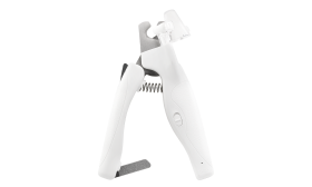 LED Hund und Katze Nagelknipser Weiße LED-Nagelschneider für Hunde mit eingebautem Licht, Sicherheitsvorrichtung, versteckter Nagelfeile, Griff.