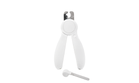 LED Hund und Katze Nagelknipser Weiße LED-Nagelschneider für Hunde mit eingebautem Licht, versteckter Nagelfeile, sicherem und ergonomischem Design.