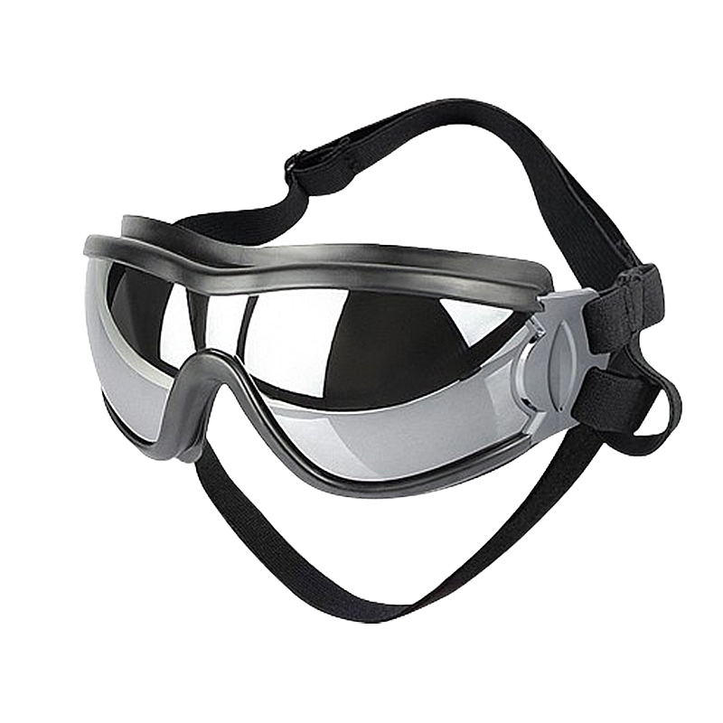 UV-Schutz Hundesonnenbrille mit Verstellbaren Riemen - Wind- und Wasserdicht UV-Schutz Hundesonnenbrille mit verstellbaren Riemen, winddicht, Kopf 36-56 cm, Kinn 20-25 cm, für den Außenbereich.