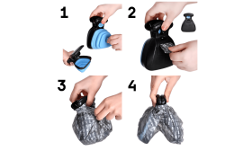 Leicht zu Reinigender, tragbarer Hundekloschöpfer mit Clip-On-System - inklusive umweltfreundlicher Tüten Leicht zu Reinigender, tragbarer Hundekloschöpfer mit Clip-On-System - inklusive umweltfreundlicher Tüten
