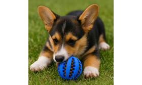 Interaktiver Futterball für Hunde – Kauspielzeug aus Gummi zur Beschäftigung Interaktiver Futterball für Hunde – Kauspielzeug aus Gummi zur Beschäftigung