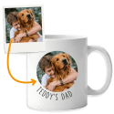Personalisierte Hund Tasse mit rundem Foto – individuelles Geschenk für Hundebesitzer